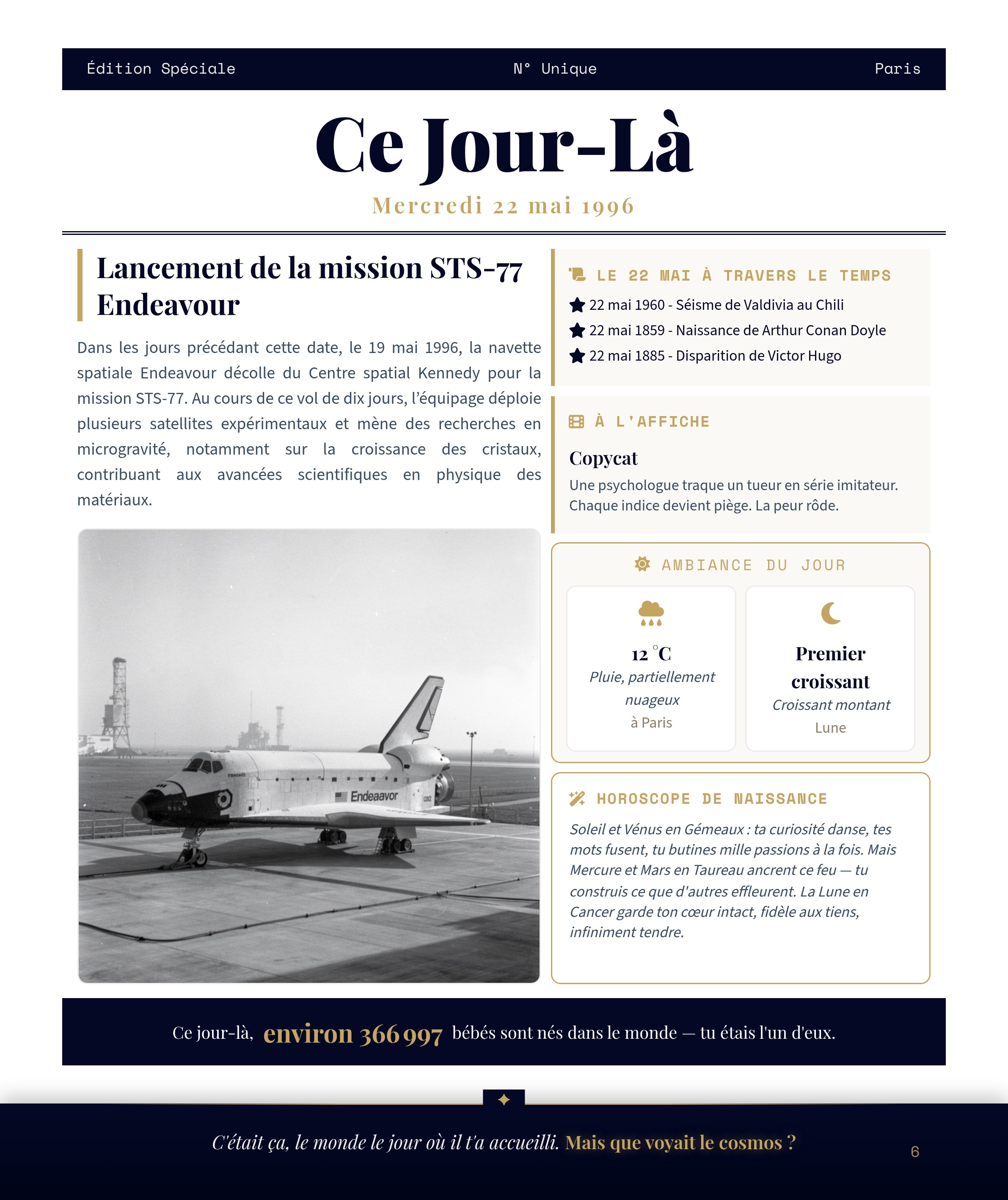 Journal du 22 mai 1996